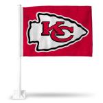 Kansas City Chiefs Arrowhead Red Car Flg