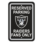 Las Vegas Raiders Reserved Parking Sign