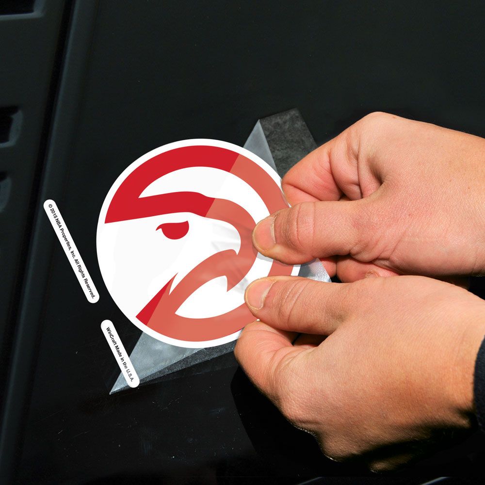 Atlanta Hawks Perfect Cut Color Decal 4" X 4"