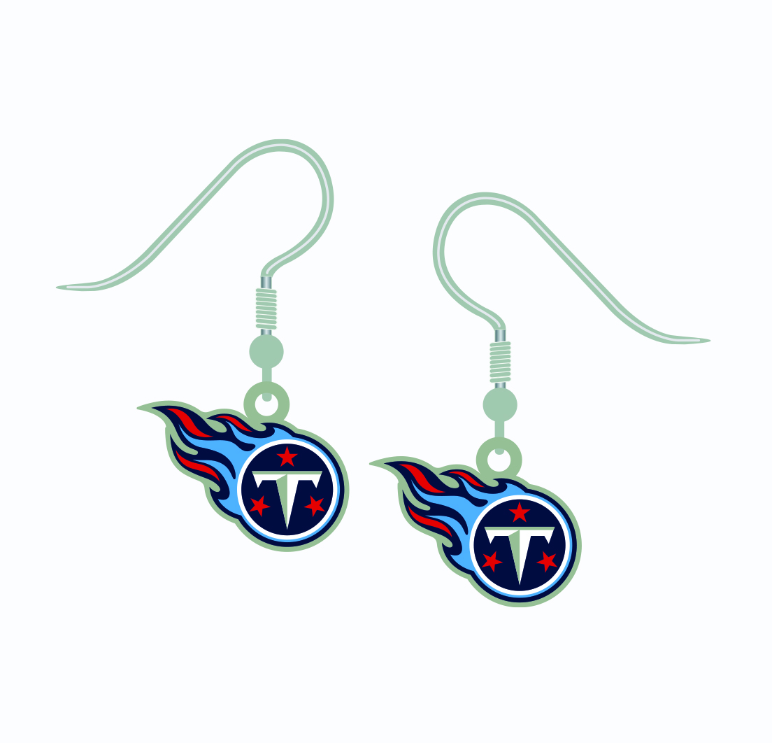 BETA10214383_TENNESSEE TITANS EARRINGS J-HOOK LOGO