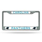 Carolina Panthers Chrome License Plate Frame