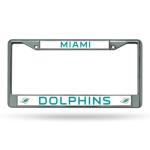 Miami Dolphins Chrome License Plate Frame