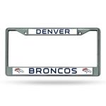Denver Broncos Chrome License Plate Frame
