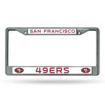 San Francisco 49ers Chrome License Plate Frame
