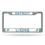 Detroit Lions Chrome License Plate Frame