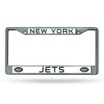 New York Jets Chrome License Plate Frame