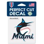 Miami Marlins Perfect Cut Color Decal 4" X 4"