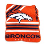 Denver Broncos Raschel Throw