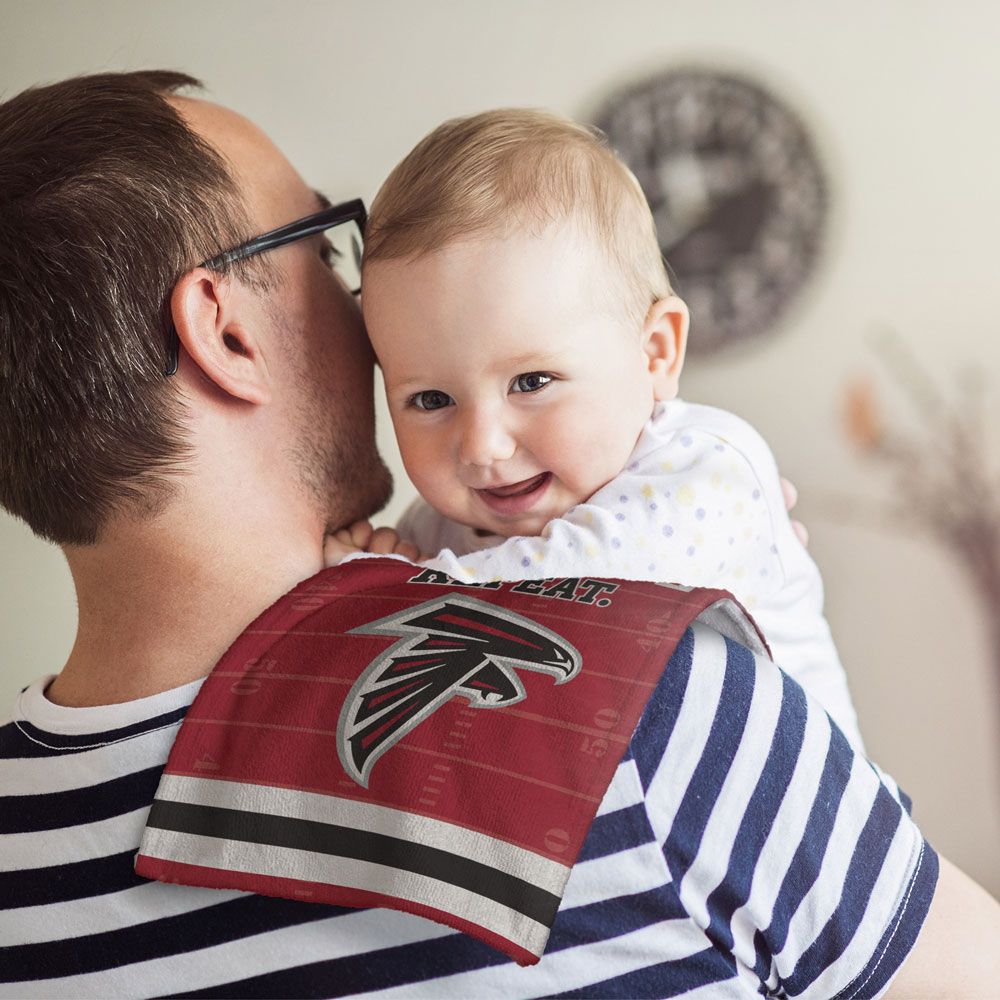 Atlanta Falcons Burp Cloth 10" X 17"