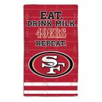 San Francisco 49ers NFL Burp Cloth 10" X 17"