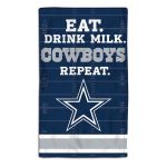 Dallas Cowboys NFL Eat Burp Cloth 10" X 17"