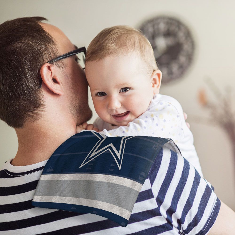 Dallas Cowboys NFL Eat Burp Cloth 10" X 17"