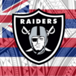 Las Vegas Raiders Tribal Hawaiian Flag