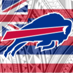 Buffalo Bills Tribal Hawaiian Flag
