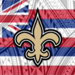 New Orleans Saints Tribal Hawaiian Flag