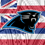 Carolina Panthers Tribal Hawaiian Flag