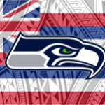 Seattle Seahawks Tribal Hawaiian Flag