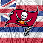 Tampa Bay Buccaneers Tribal Hawaiian Flag