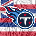 Tennessee Titans Tribal Hawaiian Flag
