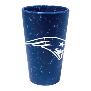 New England Patriots Blue Speckle 16oz Silicone Pint