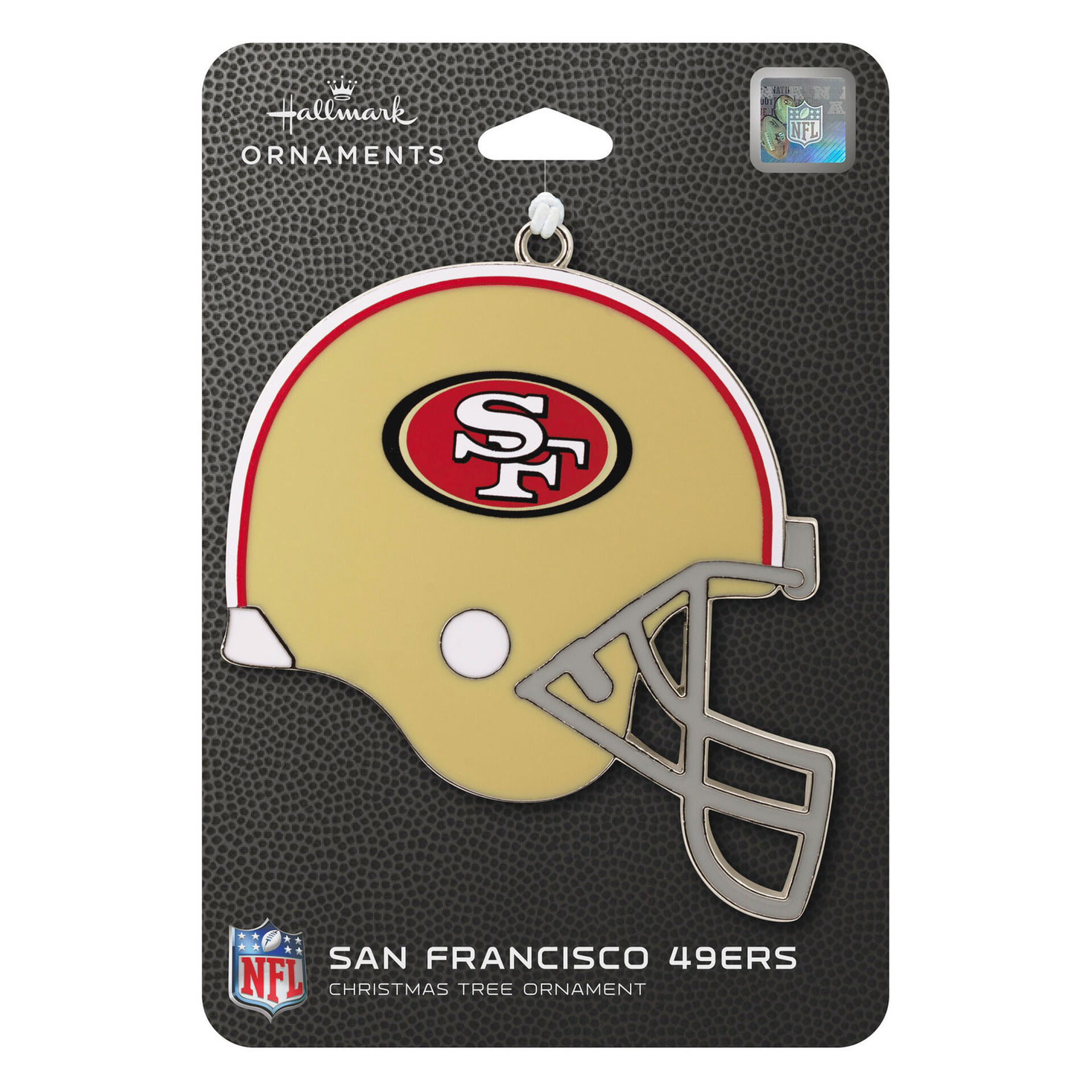 San Francisco 49ers Football Metal Helmet Ornament