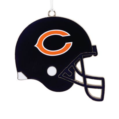 Chicago Bears Football Metal Helmet Ornament