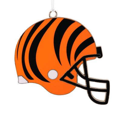 Cincinnati Bengals Football Metal Helmet Ornament