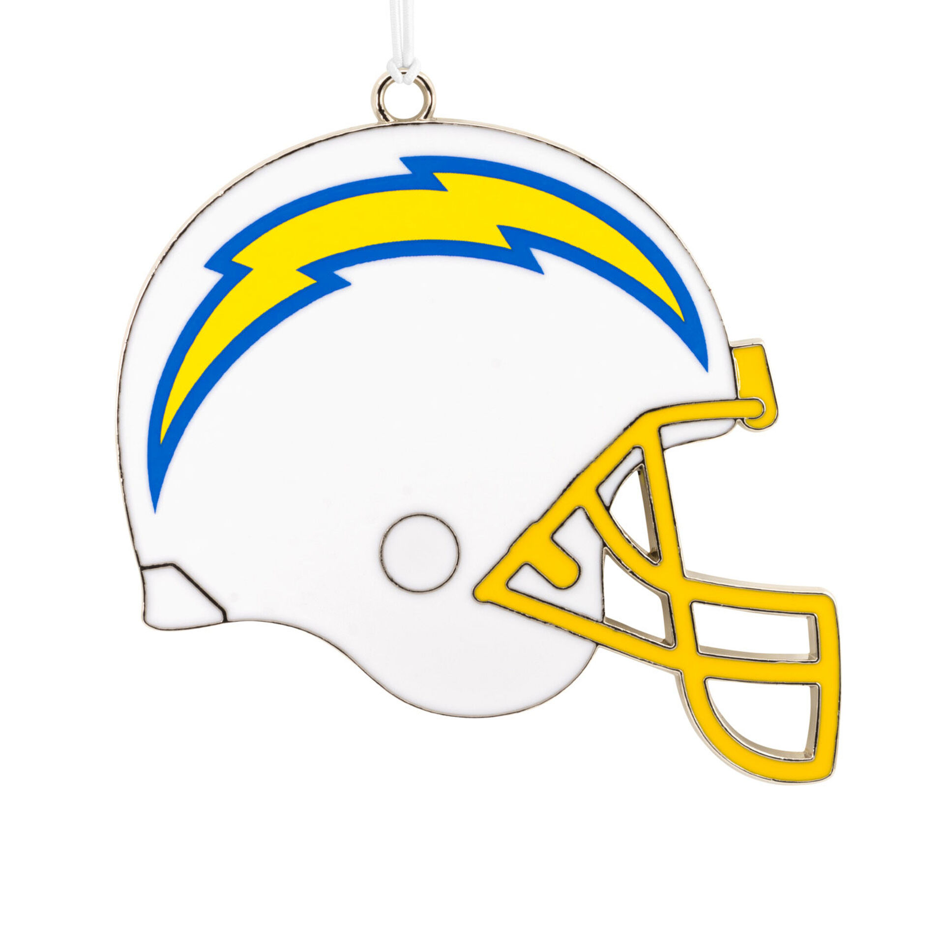 NFL-Chargers-Football-Helmet-Metal-Christmas-Ornament_1OSL2192_01 Los Angeles Chargers Football Metal Helmet Ornament