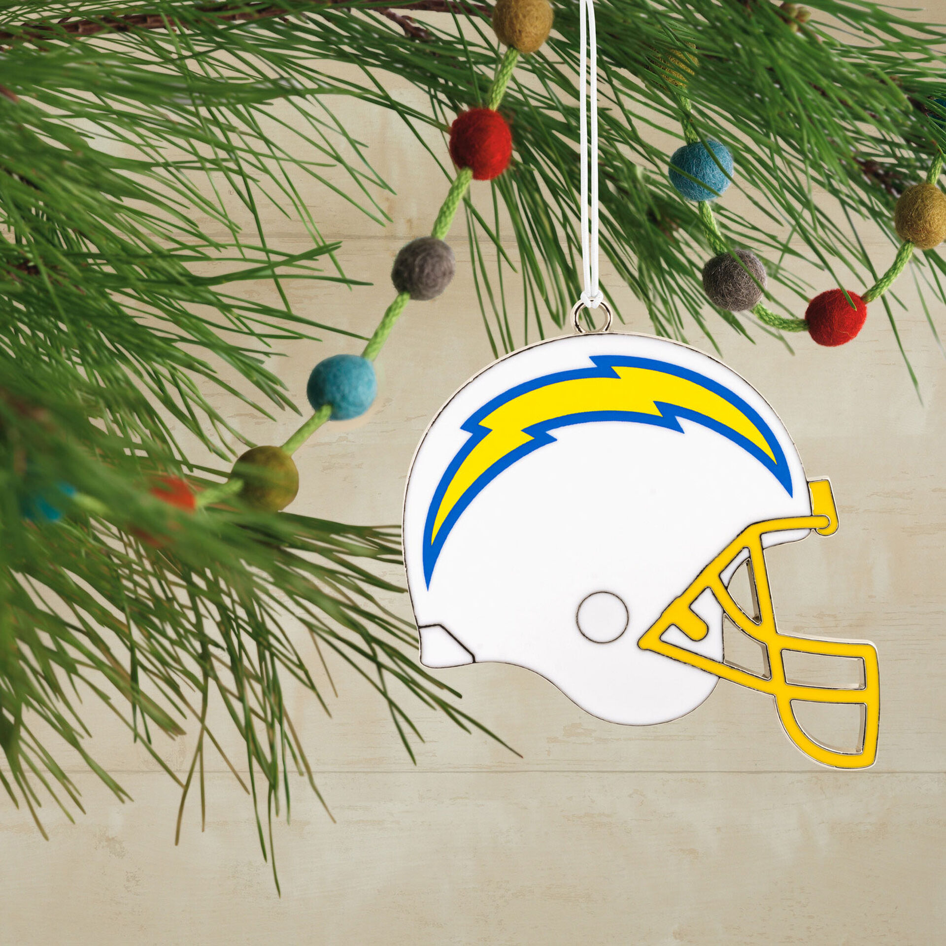 Los Angeles Chargers Football Metal Helmet Ornament