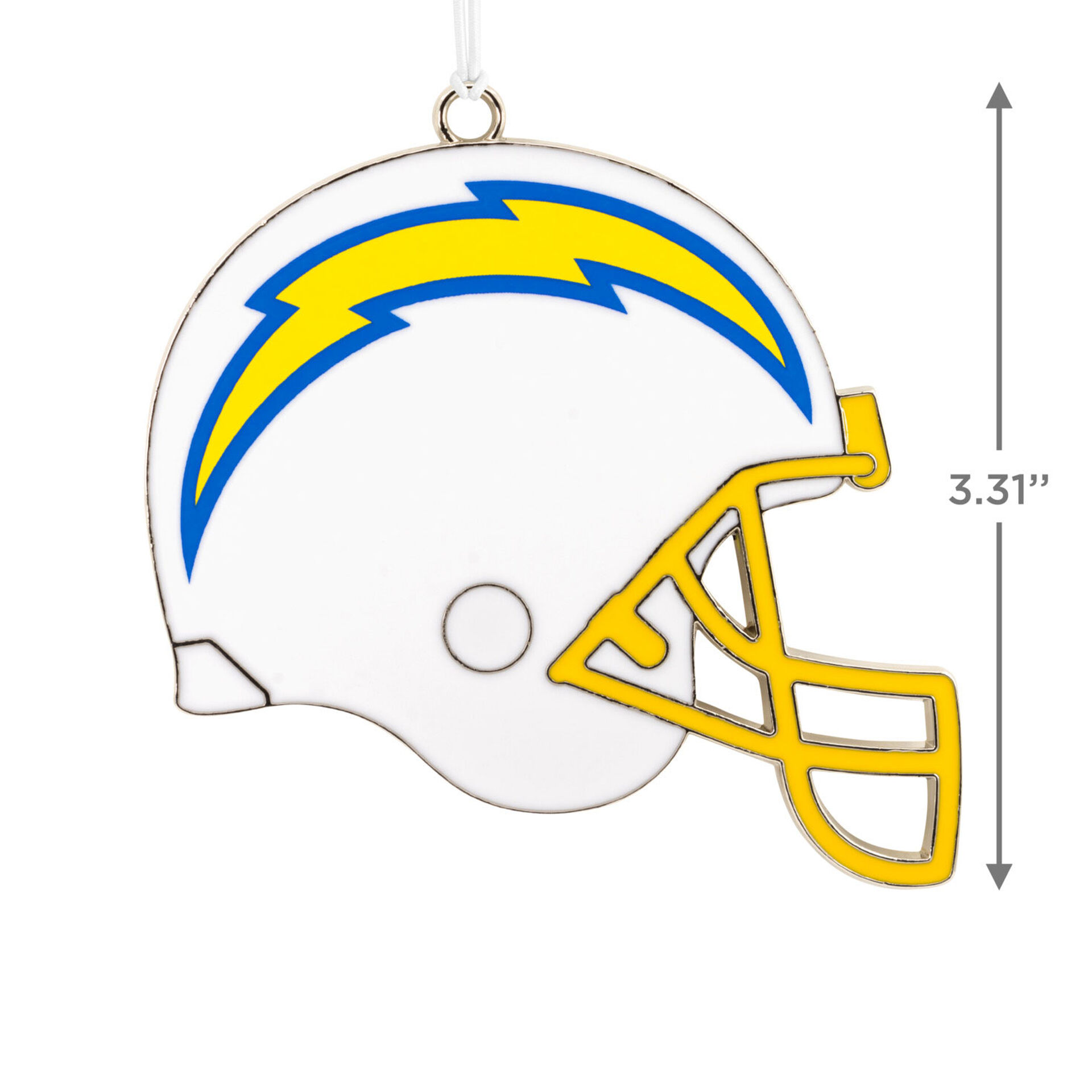 Los Angeles Chargers Football Metal Helmet Ornament