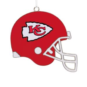 Kansas City Chiefs Football Metal Helmet Ornament