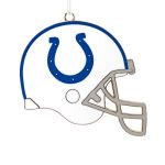 Indianapolis Colts Football Metal Helmet Ornament