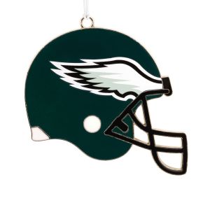 Philadelphia Eagles Football Metal Helmet Ornament