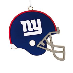 New York Giants Football Metal Helmet Ornament