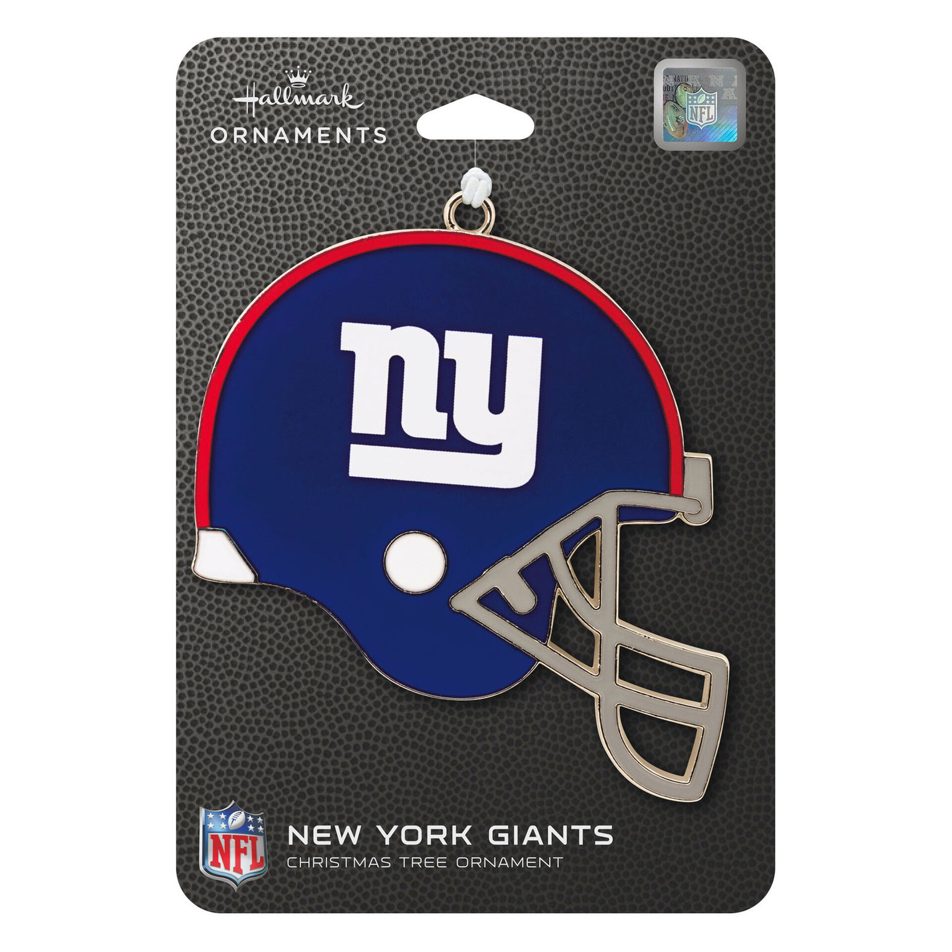 New York Giants Football Metal Helmet Ornament