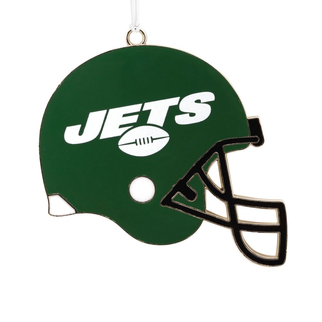 New York Jets Football Metal Helmet Ornament
