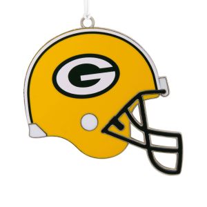 Green Bay Packers Football Metal Helmet Ornament