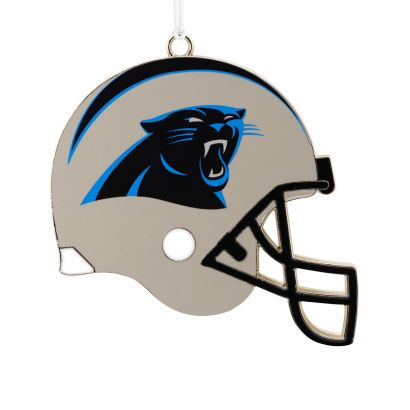 Carolina Panthers Football Metal Helmet Ornament