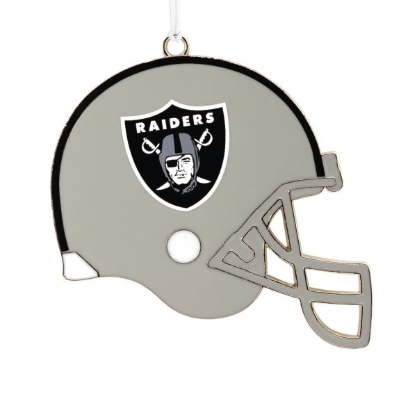 Las Vegas Raiders Football Metal Helmet Ornament