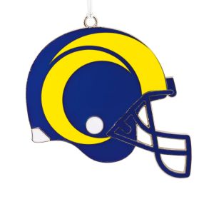 Los Angeles Rams Football Metal Helmet Ornament
