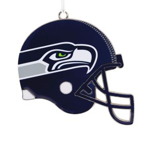 Seattle Seahawks Football Metal Helmet Ornament