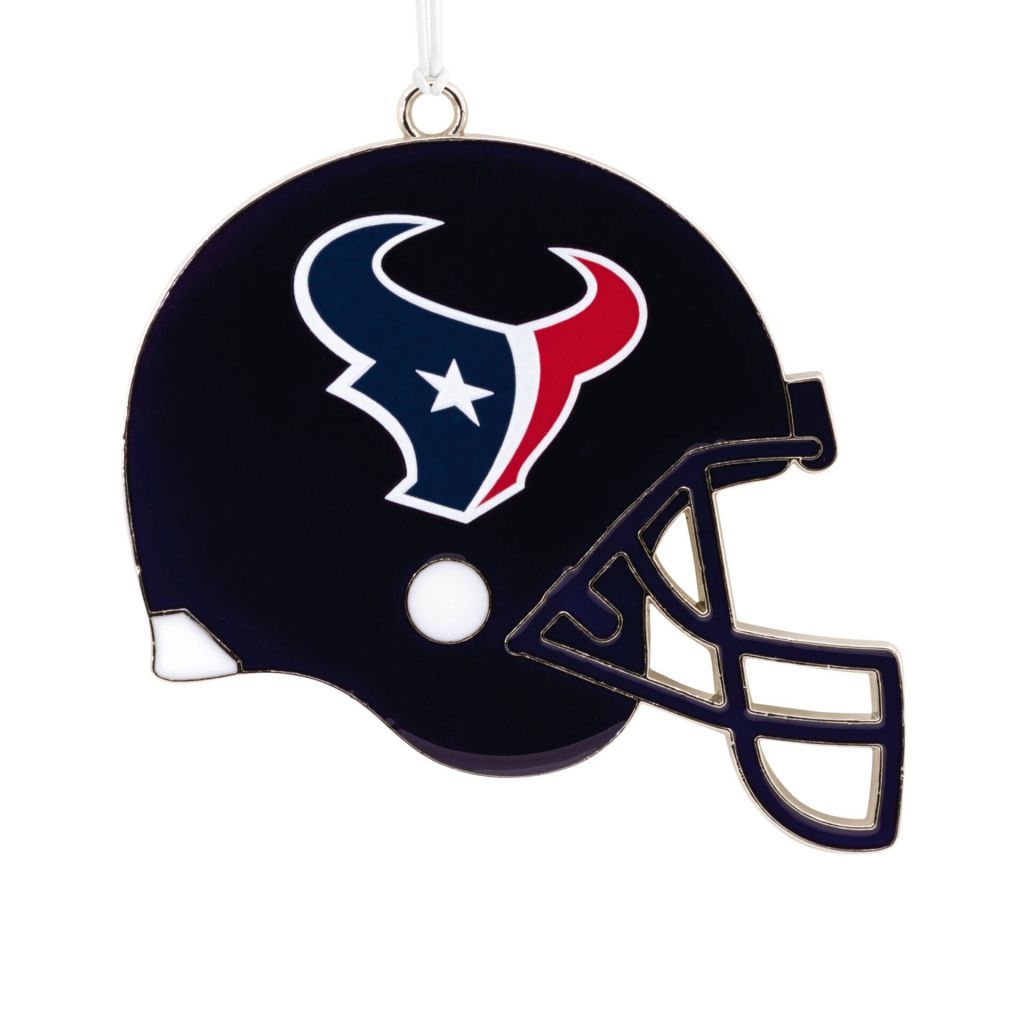 Houston Texans Football Metal Helmet Ornament