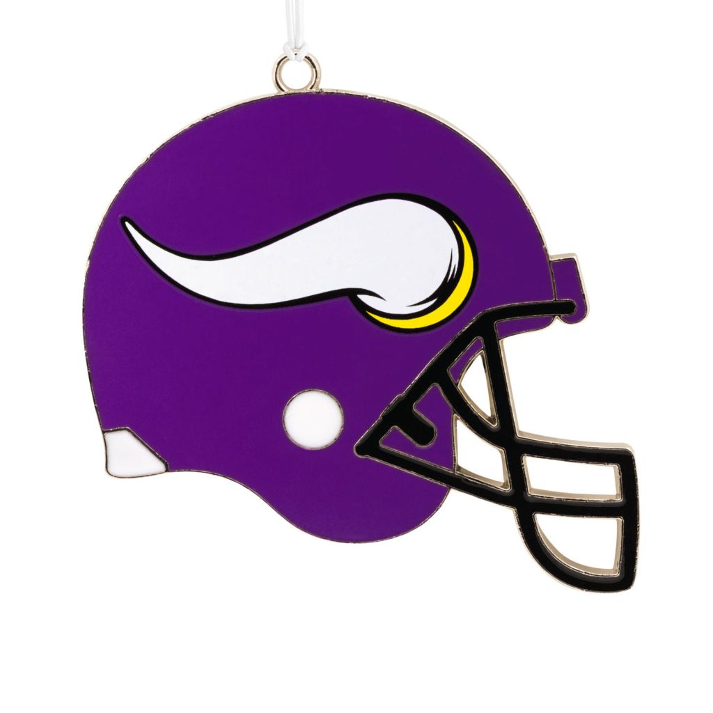 Minnesota Vikings Football Metal Helmet Ornament