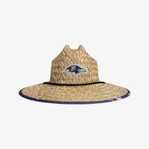 Baltimore Ravens Floral Straw Hat