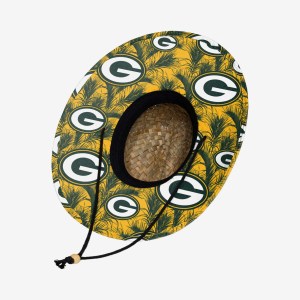 Green Bay Packers Floral Straw Hat