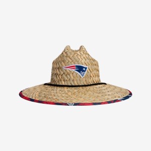 New England Patriots Floral Straw Hat