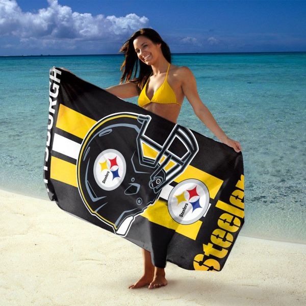 NFL Pittsburgh Steelers Fiber 30x60 Beach Towel