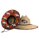 Denver Broncos Floral Straw Hat