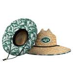 New York Jets Floral Straw Hat