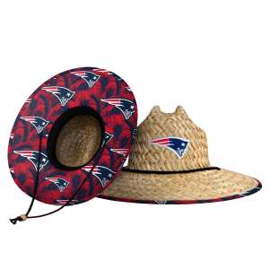 New England Patriots Floral Straw Hat